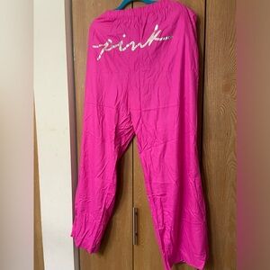 Victoria secret pink long pants sleepy boxy wide leg